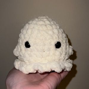 Handcrafted ghost crochet plushie
